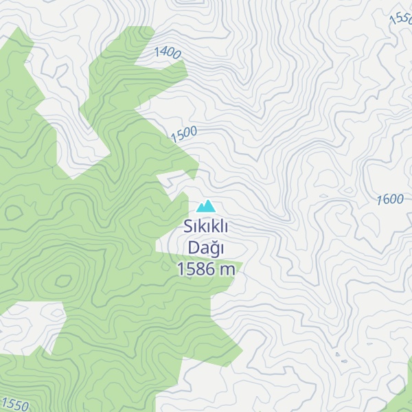 Map of Sıkıklı Dağı