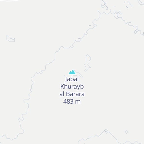 Map of Jabal Khurayb al Barara