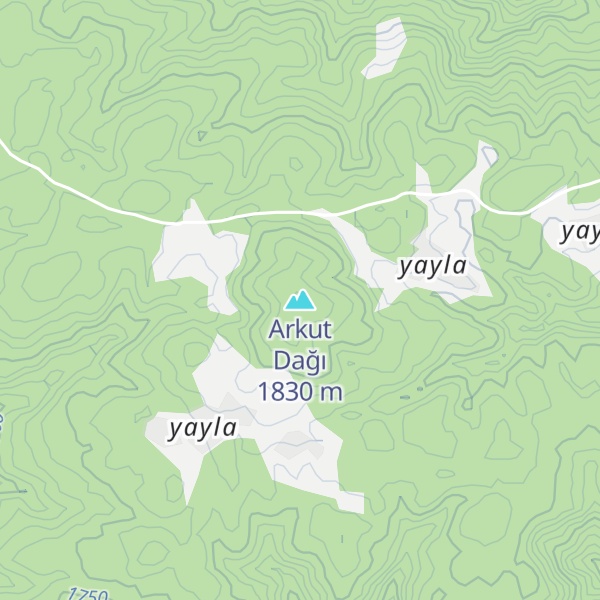 Map of Arkut Dağı