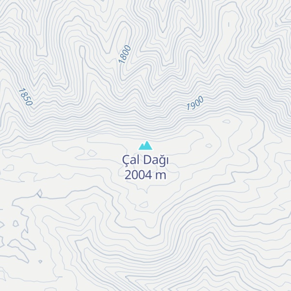 Map of Çal Dağı