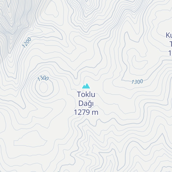 Map of Toklu Dağı
