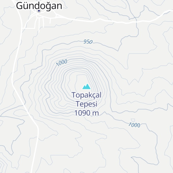 Map of Topakçal Tepesi