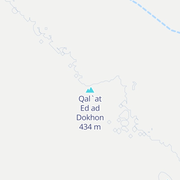 Map of Qal`at Ed ad Dokhon