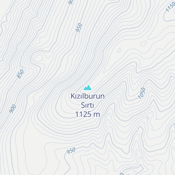 Map of Kızılburun Sırtı