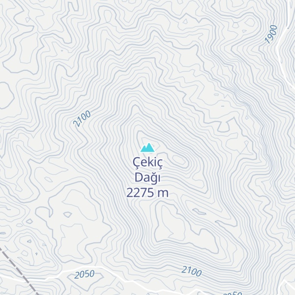 Map of Çekiç Dağı