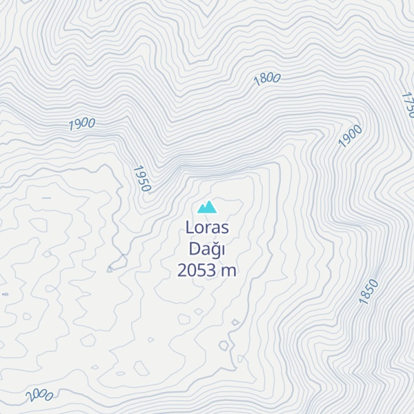 Map of Loras Dağı