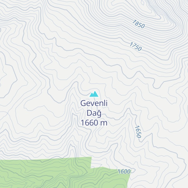 Map of Gevenli Dağ