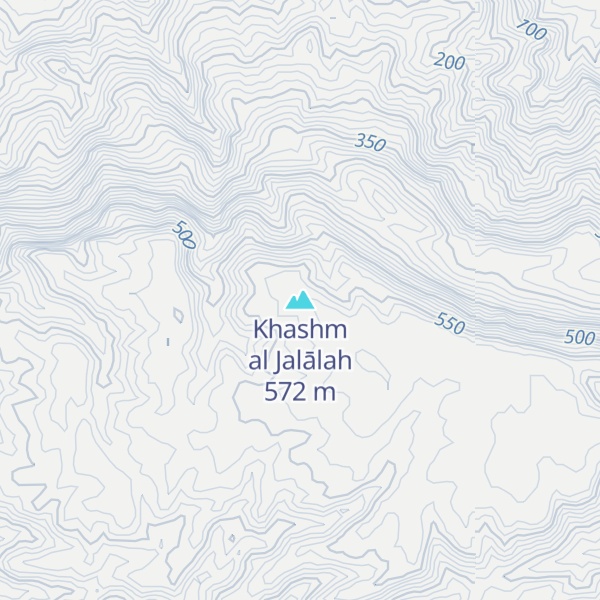 Map of Khashm al Jalālah