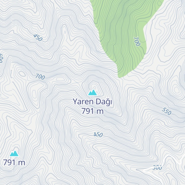 Map of Yaren Dağı