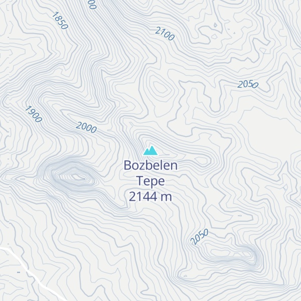 Map of Bozbelen Tepe
