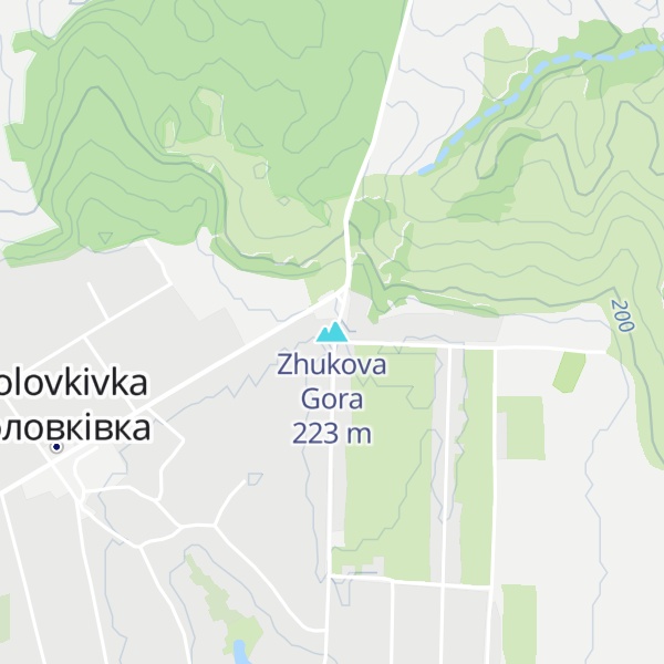 Map of Zhukova Gora