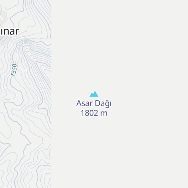 Map of Asar Dağı