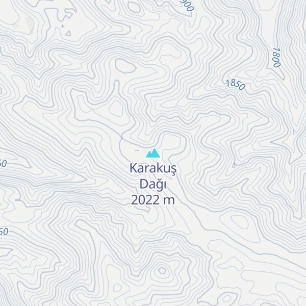 Map of Karakuş Dağı
