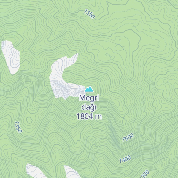 Map of Megri dağı
