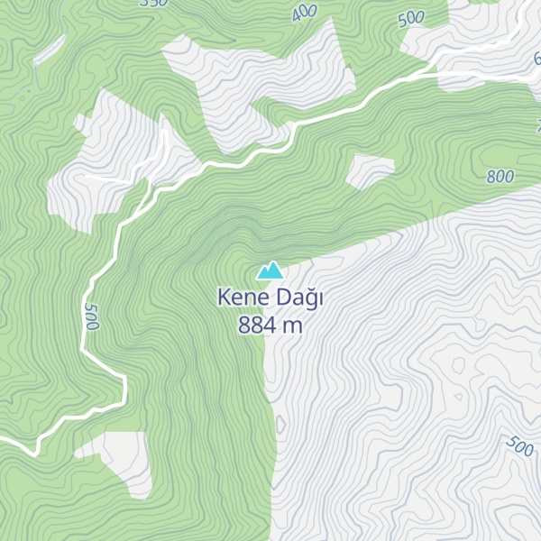 Map of Kene Dağı