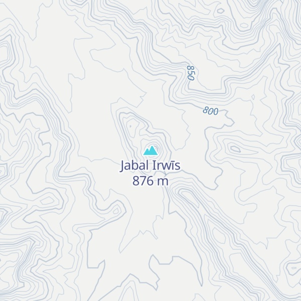 Map of Jabal Irwīs