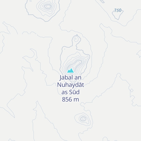 Map of Jabal an Nuhaydāt as Sūd