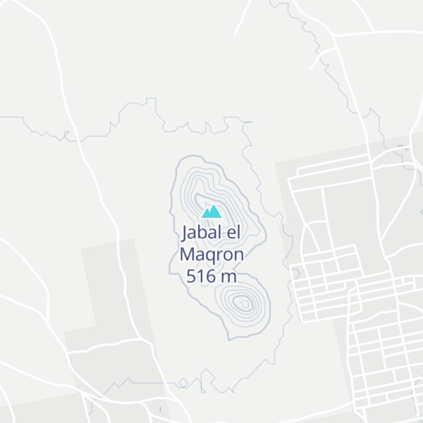 Map of Jabal el Maqron
