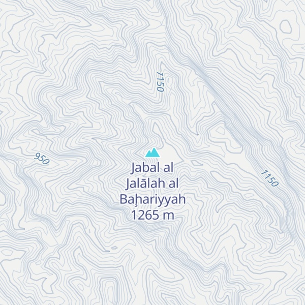 Map of Jabal al Jalālah al Baḩariyyah