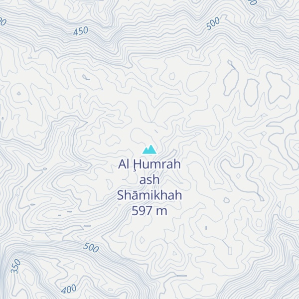 Map of Al Ḩumrah ash Shāmikhah