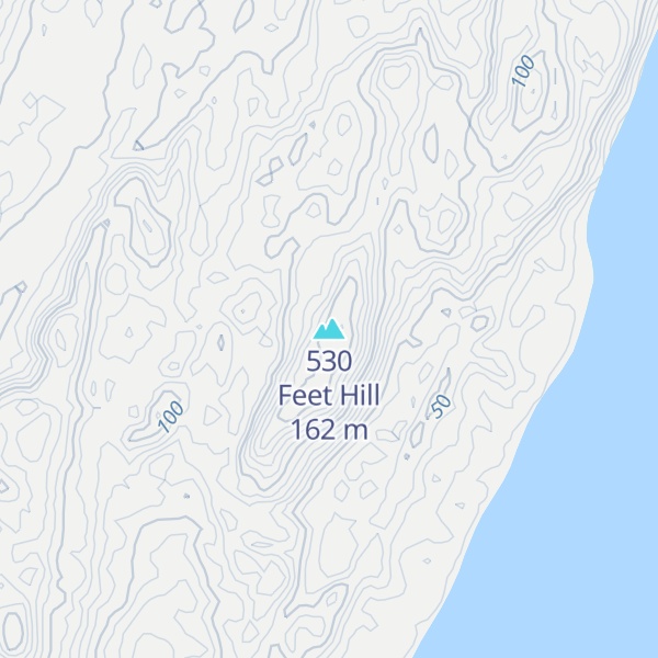 Map of 530 Feet Hill