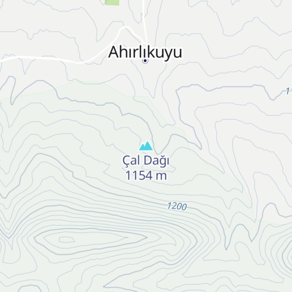 Map of Çal Dağı