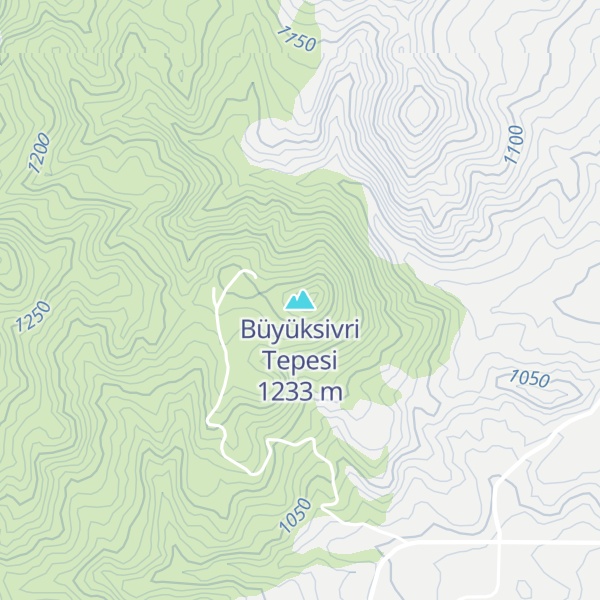 Map of Büyüksivri Tepesi