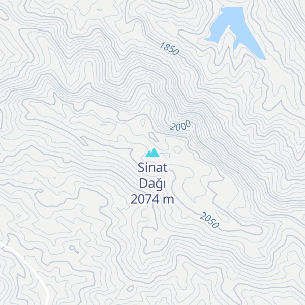 Map of Sinat Dağı