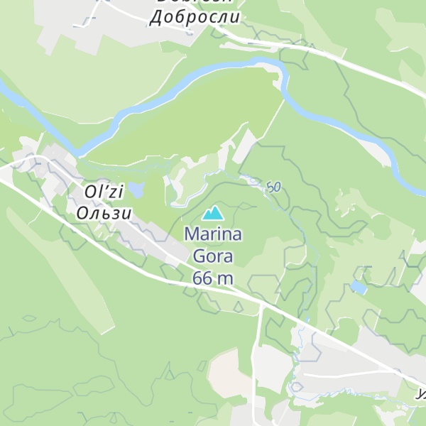 Map of Marina Gora