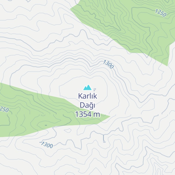 Map of Karlık Dağı