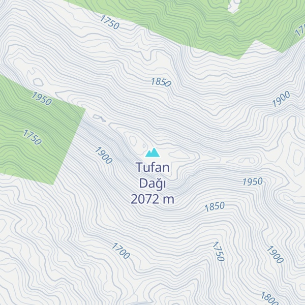 Map of Tufan Dağı