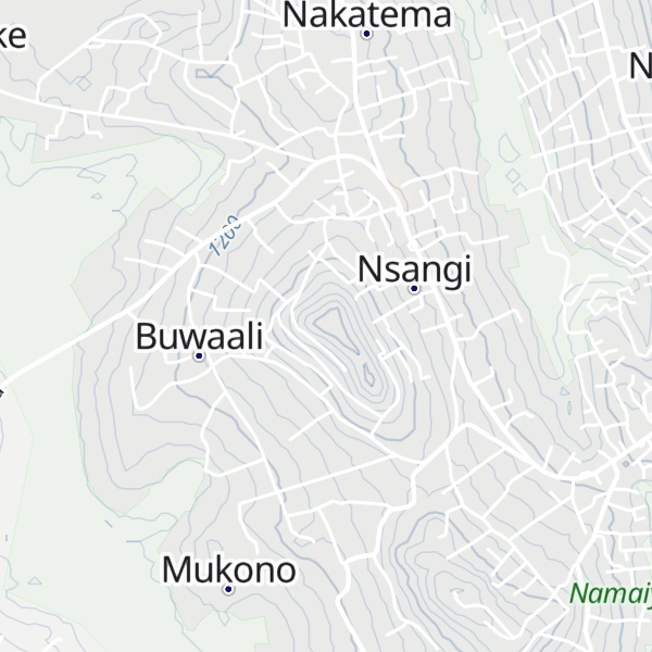 Map of Nsangi hill