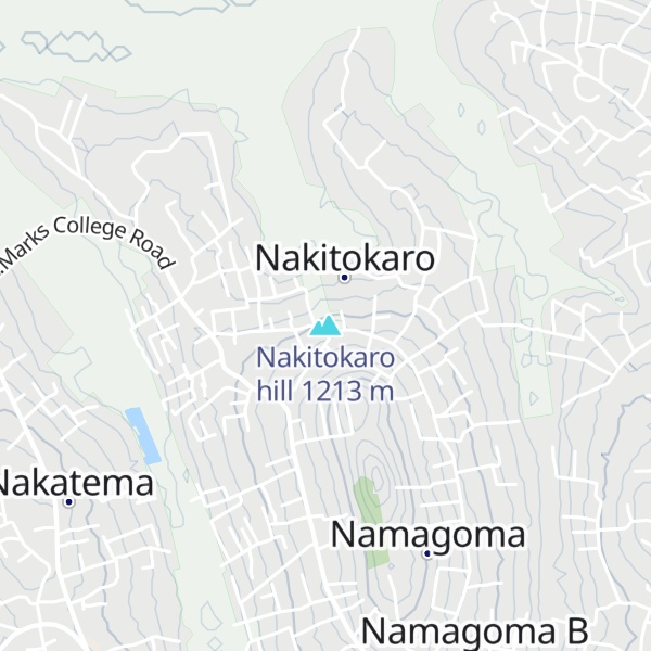 Map of Nakitokaro hill