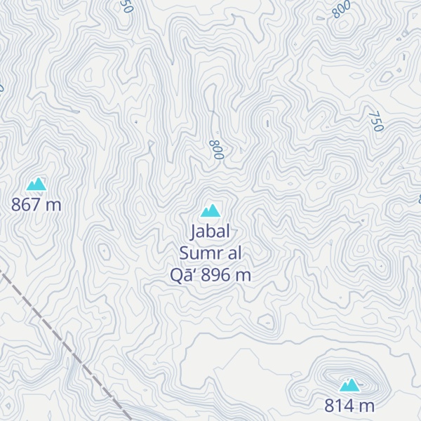 Map of Jabal Sumr al Qā‘