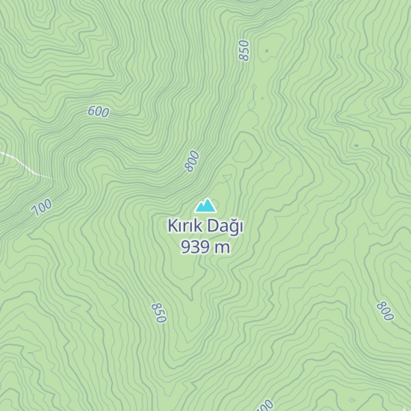 Map of Kırık Dağı