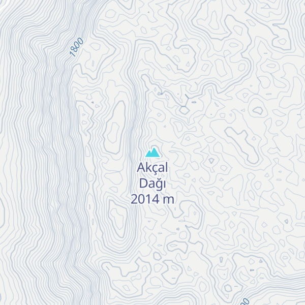 Map of Akçal Dağı