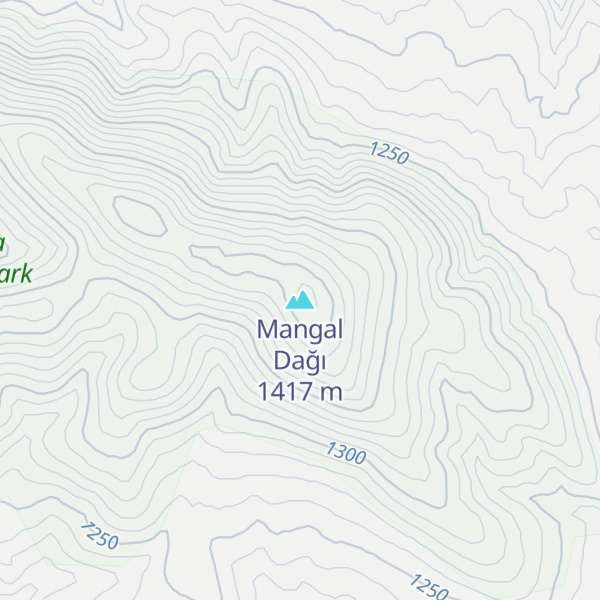 Map of Mangal Dağı