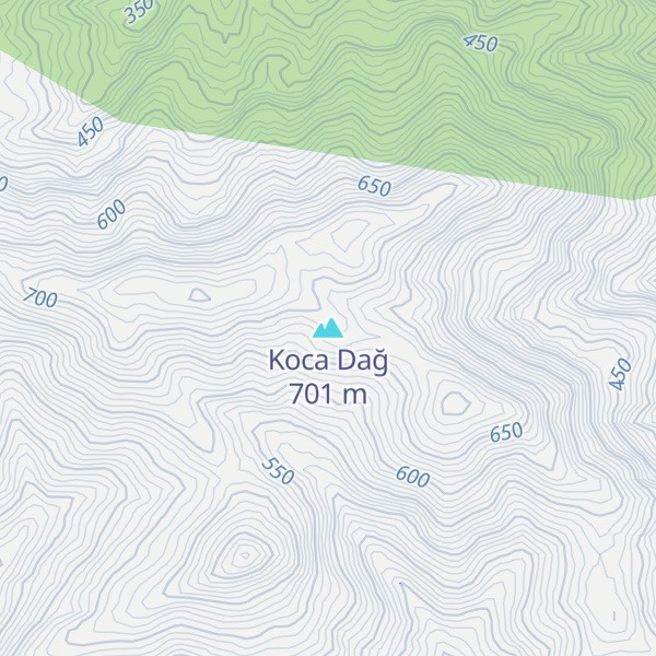 Map of Koca Dağ