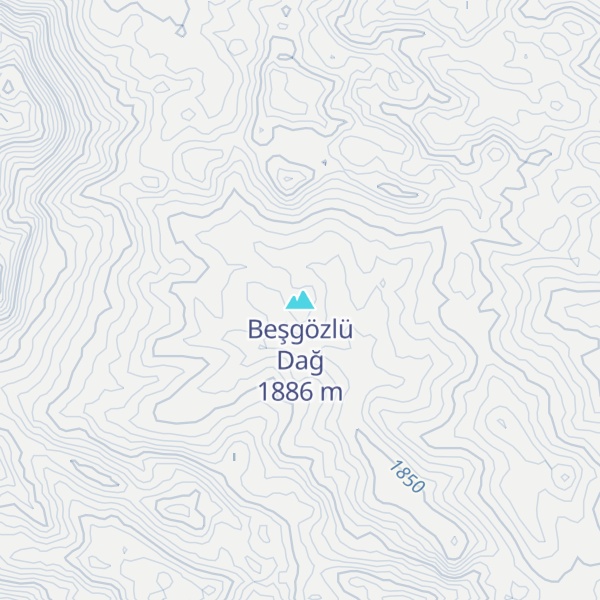 Map of Beşgözlü Dağ