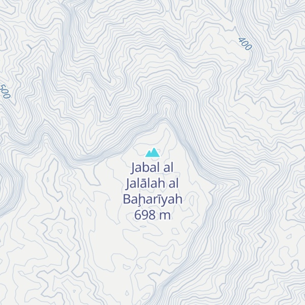 Map of Jabal al Jalālah al Baḩarīyah