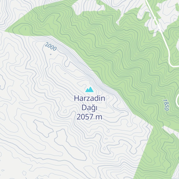 Map of Harzadin Dağı