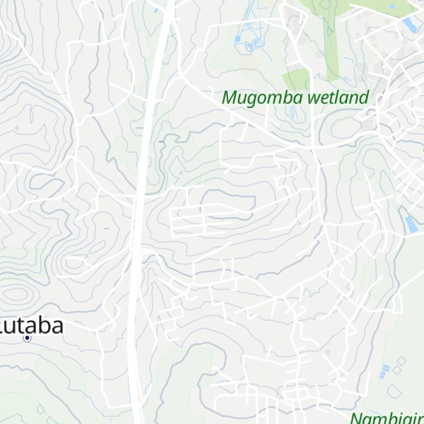 Map of Lutaba hill