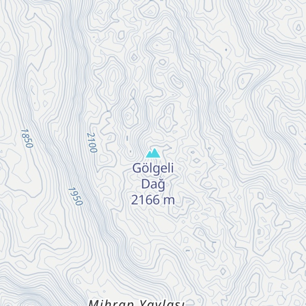 Map of Gölgeli Dağ