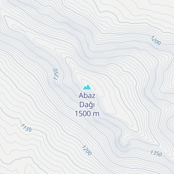 Map of Abaz Dağı