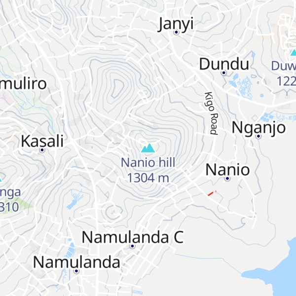 Map of Nanio hill