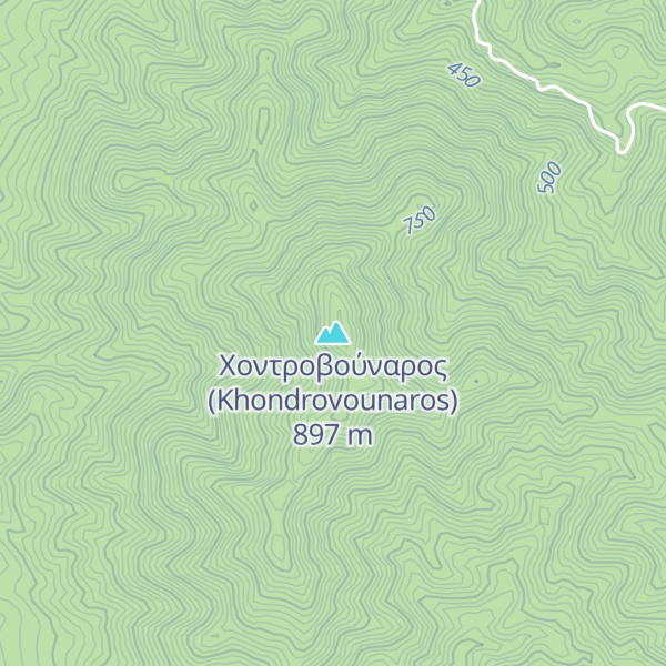 Map of Χοντροβούναρος (Khondrovounaros)
