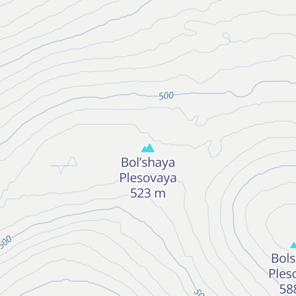 Map of Bol’shaya Plesovaya
