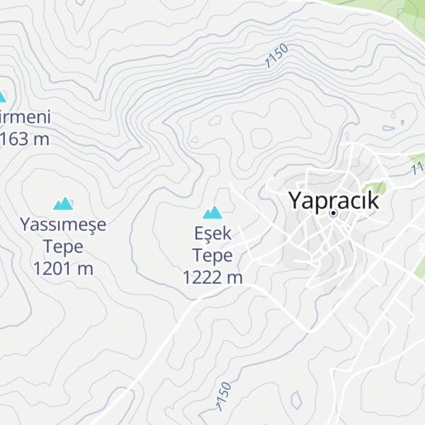 Map of Eşek Tepe