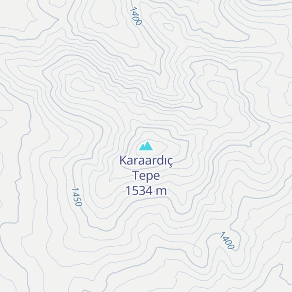 Map of Karaardıç Tepe