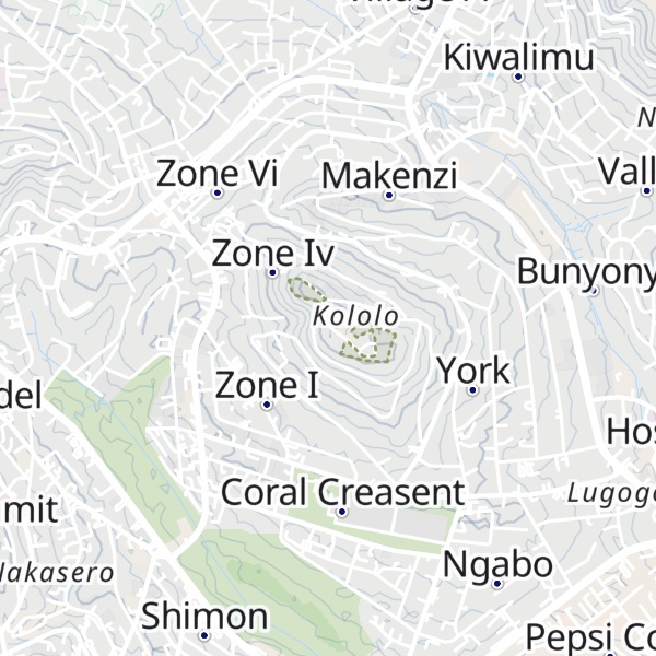 Map of Kololo Hill